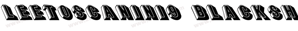LeeToscanini9 BlackSH字体转换